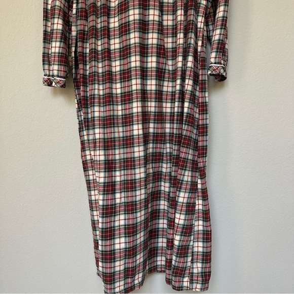 L.L. Bean Women's Scotch Plaid Stewart Nightgown Pajamas L - Picture 8 of 11